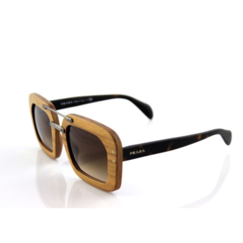 Authentic Prada Wooden Sunglasses Nut Canaletto - Picture 3 of 7